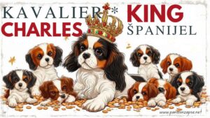 Kavalijerski King Charles spaniel pas