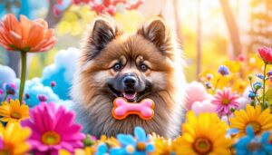 fluffy dutch spitz dog